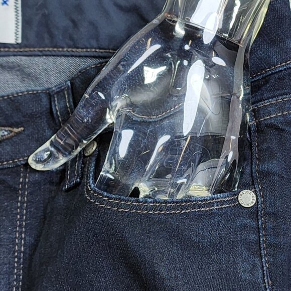 Paige Skyline Skinny Jeans Size 27 Dark Wash Womens Stretch Denim - Picture 10 of 16